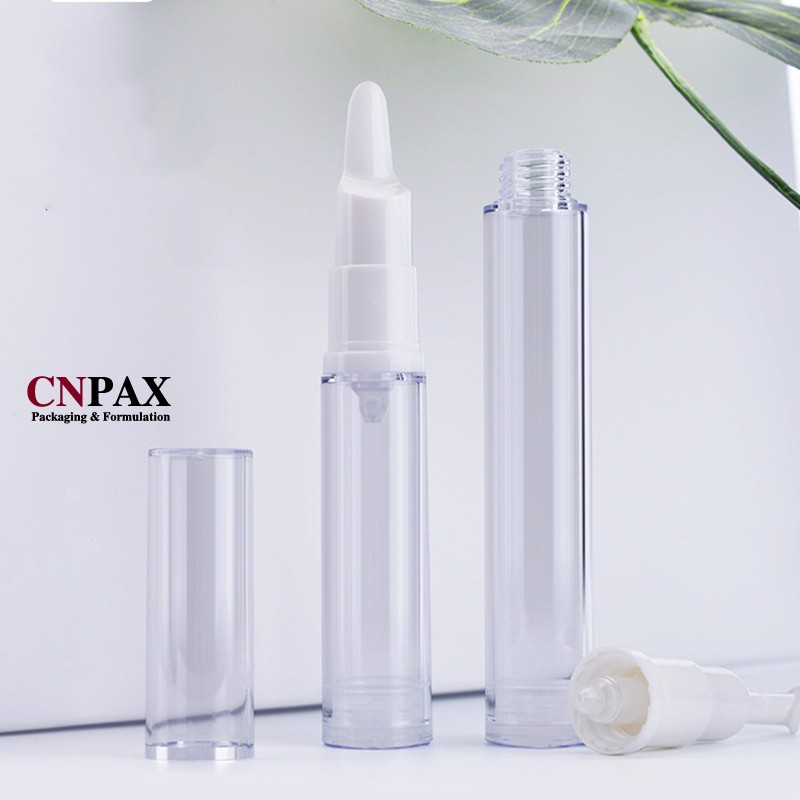 clear airless pump bottles