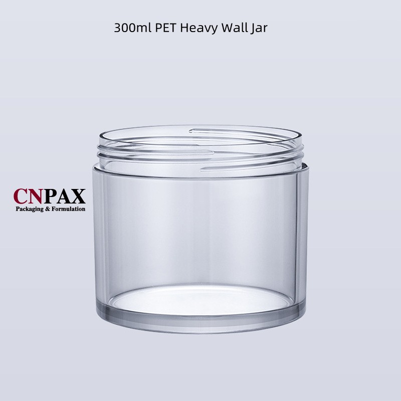 300 g heavy wall plastic cream jar