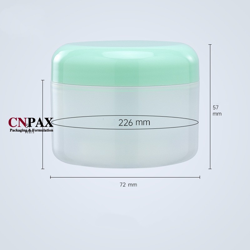 natural PP plastic cream jar