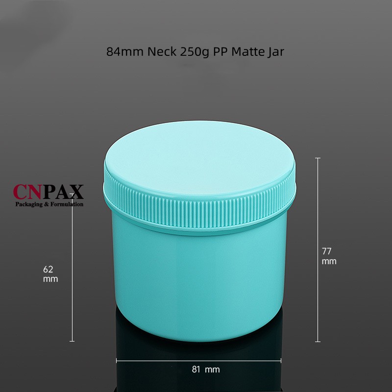 250 ml 8 oz PP plastic jar