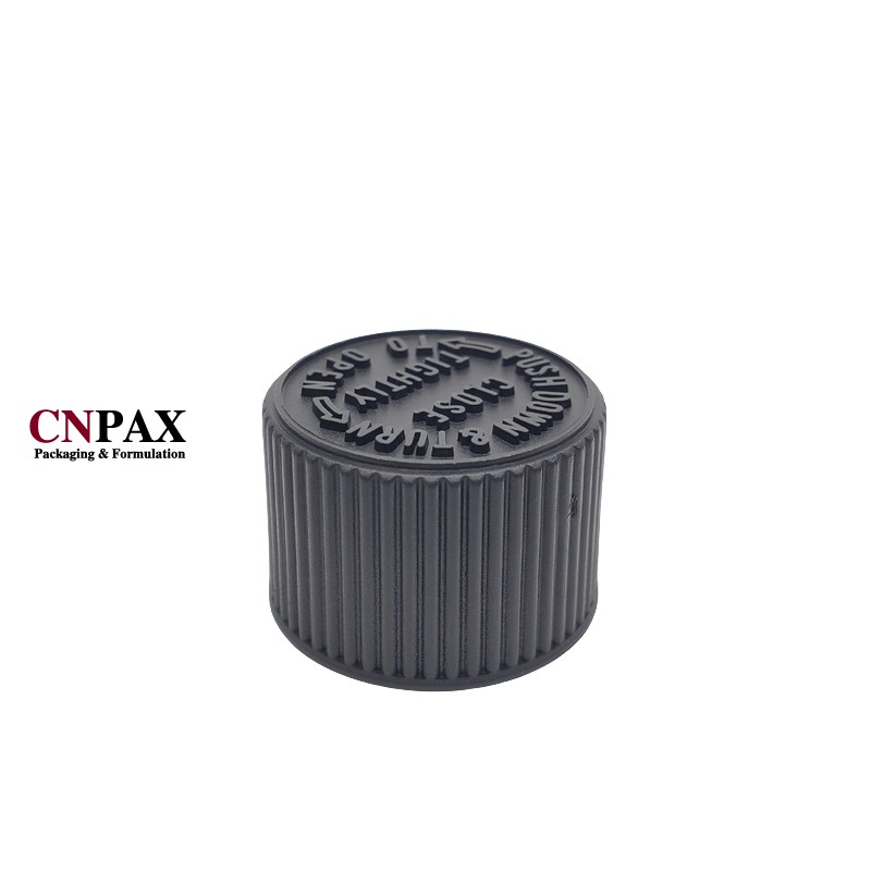 20-400 black CR plastic cap