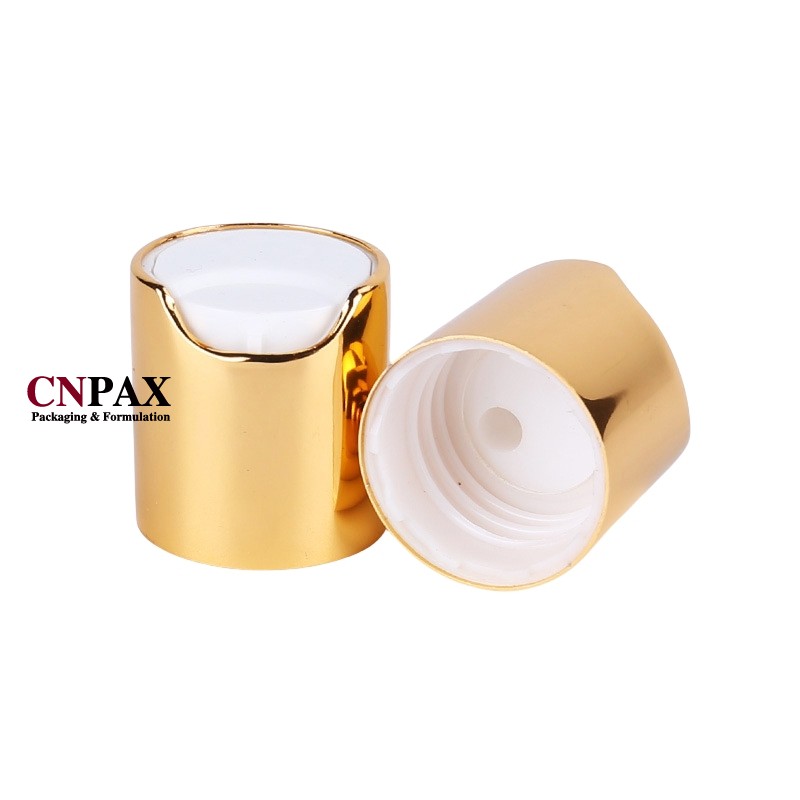 24-410 Gold Brushed Aluminium Shell Disc Top Cap