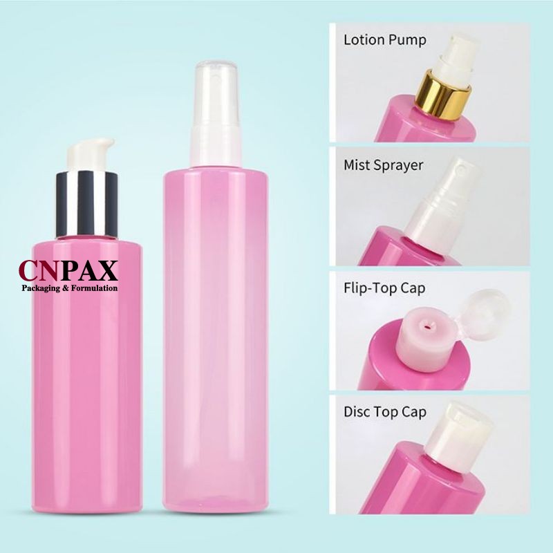 150 ml 200ml CR plastic bottle with pump dispenser