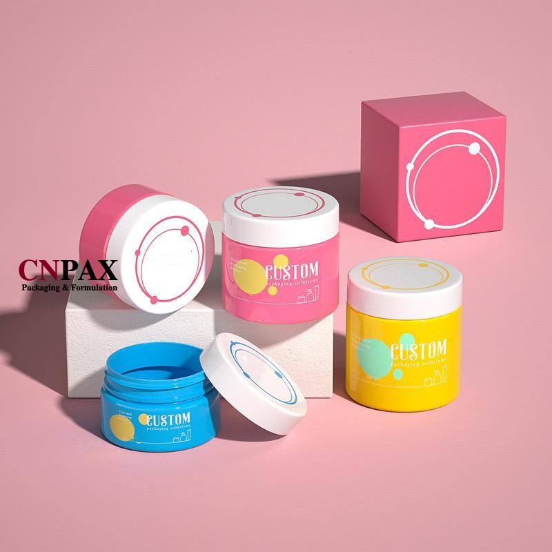 CNPAX Packaging 50 ml 100 ml 120 ml Solución de embalaje personalizada Contenedor de tarros de plástico PET