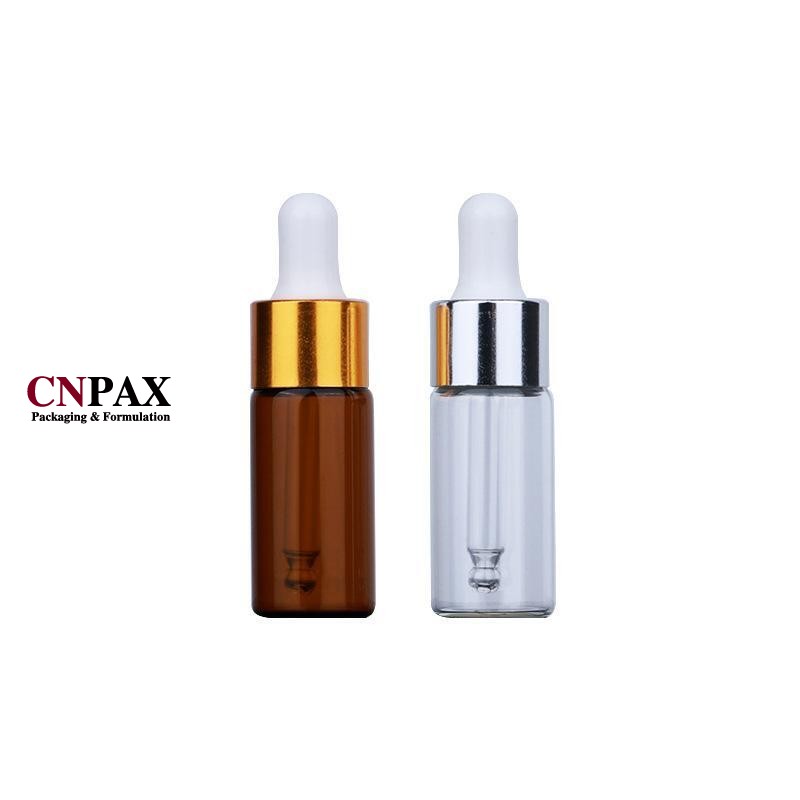 in stock 10ml glass serum vials gold dropper