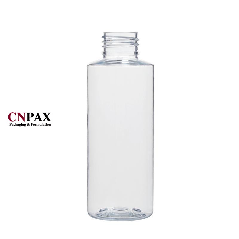 100ml 3.3oz cylinder round PET plastic bottles