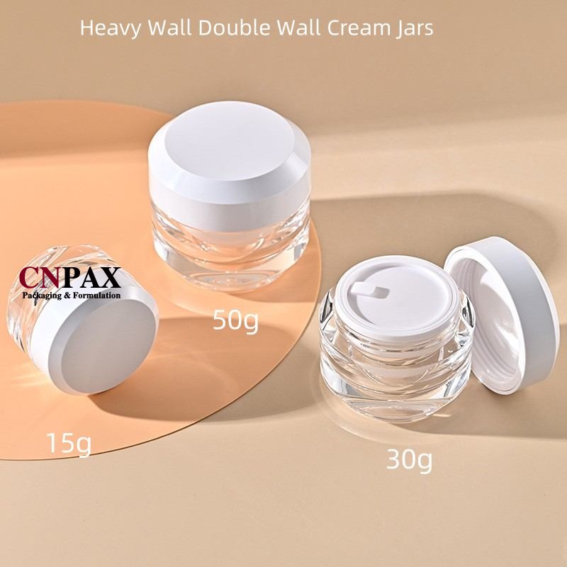 double wall plastic jars wholesale
